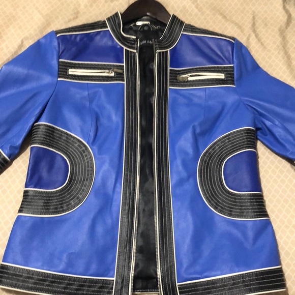 Leather Racer Jacker - Picture 1 of 5